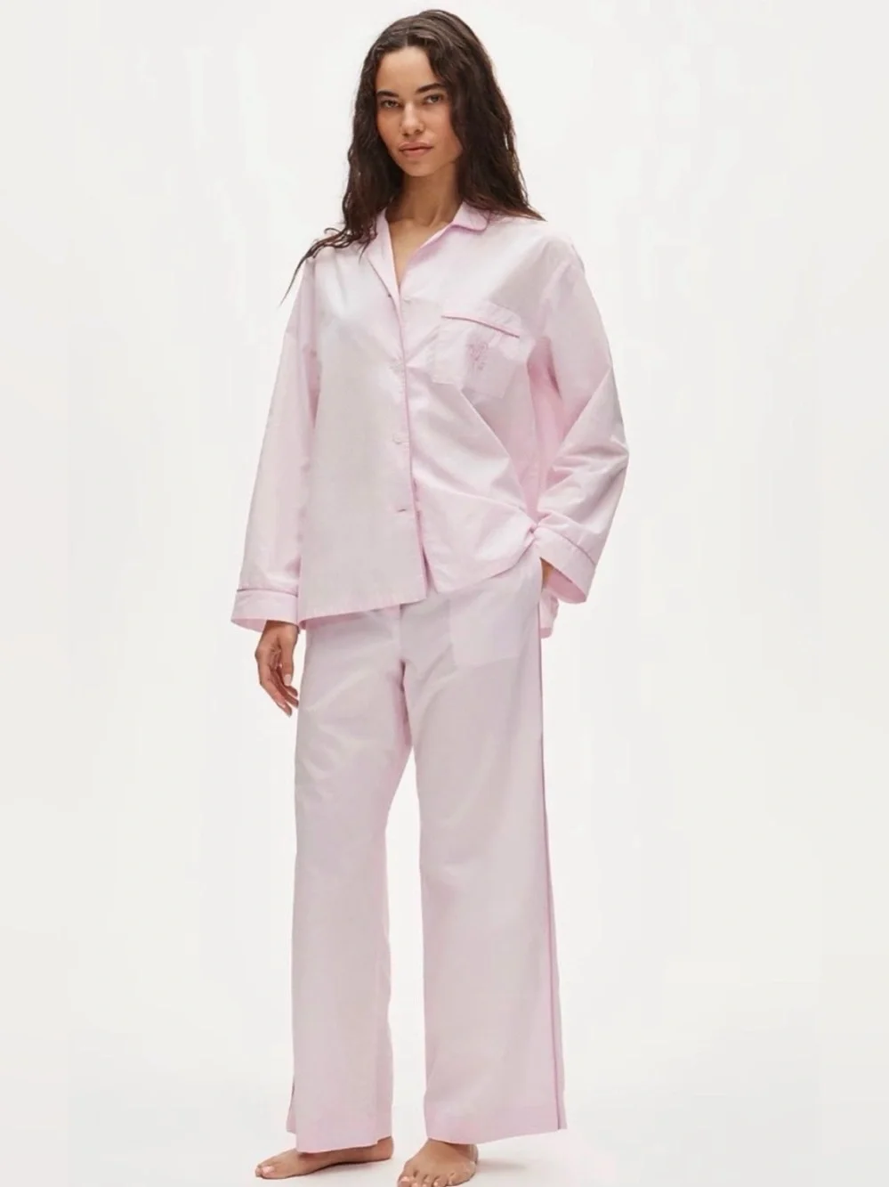 NWT J Crew Classic Mom Cotton Pajama Pant Set L